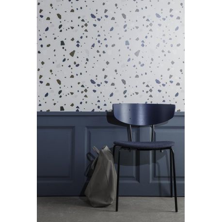 Papier Peint Terrazzo Par Ferm Living Gris Imprim