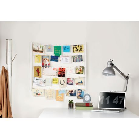 Photo display clotheslines with clothespins Hangit by Umbra