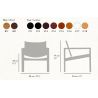 Design leather armchair