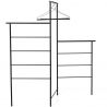 Foldable black clothes stand
