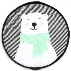 Tapis rond bébé ours polaire Play and Go
