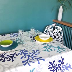 Blue Coral tablecloth
