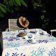 Blue Coral tablecloth