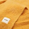 Design yellow wool blanket for sofa