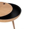 Table basse avec rangement bois