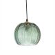 Bloomingville round green glass pendant lamp