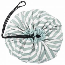 Sac de rangement Stipes vert Play and Go