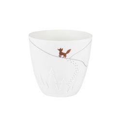 Fox Porcelain Candle Holder Räder