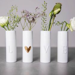 4 vases Love Räder