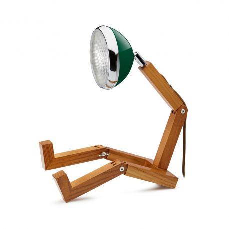 Lampe bonhomme vert foncé