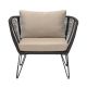 Mundo Lounge Chair black and beige Bloomingville