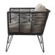 Mundo Lounge Chair black and beige Bloomingville
