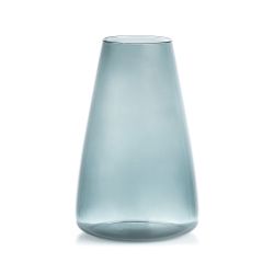 Vase en verre Bleu lisse