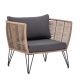 Mundo Lounge Chair beige and grey Bloomingville