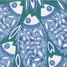 Serviette Francoise Paviot Poisson Bleu 