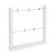 Porte photos blanc en bois Umbra