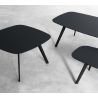 Table d'appoint design noire mate Stua 