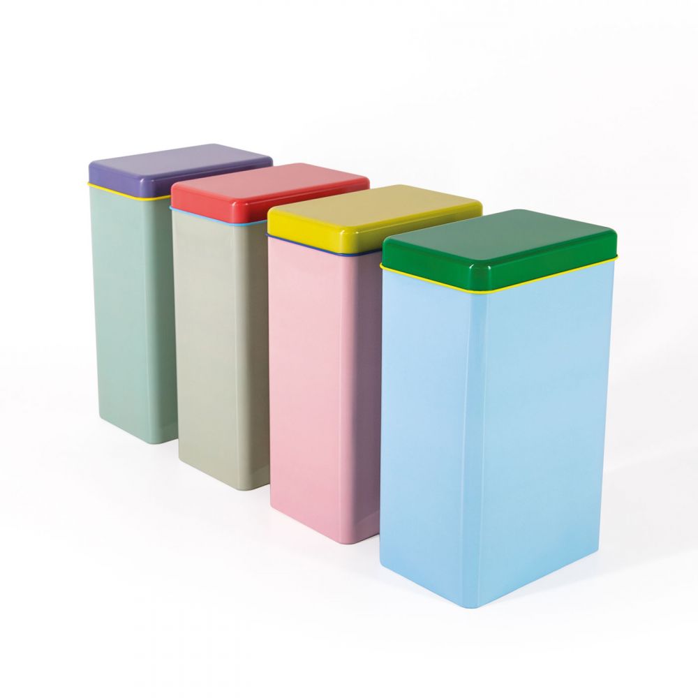 1pc Boîte De Rangement Rectangulaire En Métal Multicolore - Temu Canada