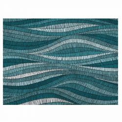 Turquoise Waves Vinyl Placemat