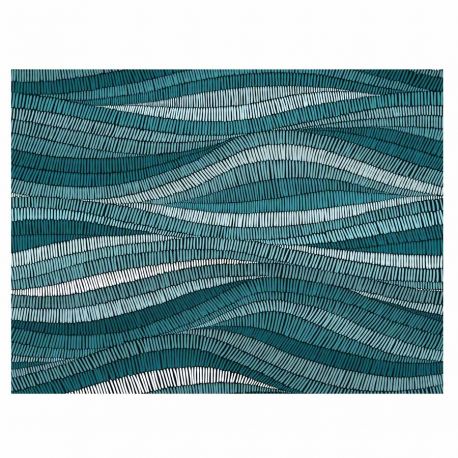 Turquoise Waves Vinyl Placemat