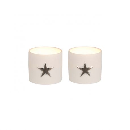 2 Star Tealight Holders Räder