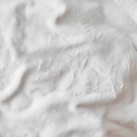 Plaid Polaire Peau de Bête Blanc Cocooning