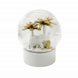 Gold Elehant Snow Globe Bensimon