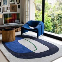 Overseas Blue Inclusion Carpet Edito