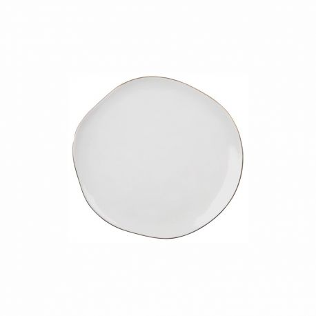 Porcelain Plate with Golden Edge Räder