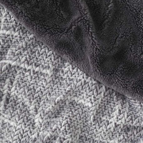 Tweed Fleece Blanket Cocooning