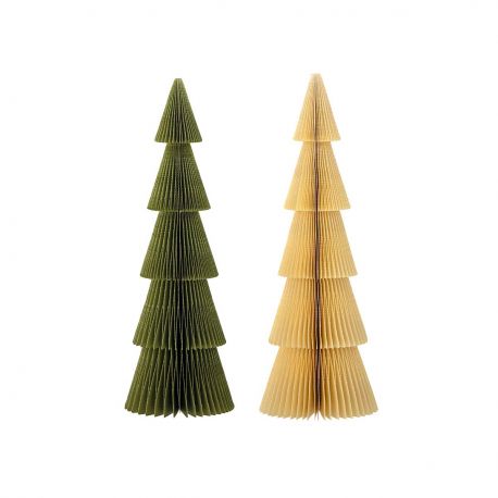 2 paper Christmas Trees Milan Bloomingville