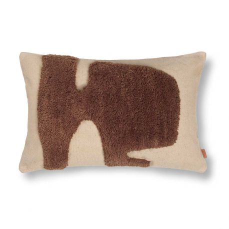 Coussin Rectangulaire Lay Brun Ferm Living