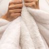 White Beastskin Fleece Blanket Cocooning