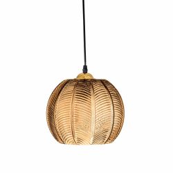 Amber Glass Ball Suspension Bloomingville