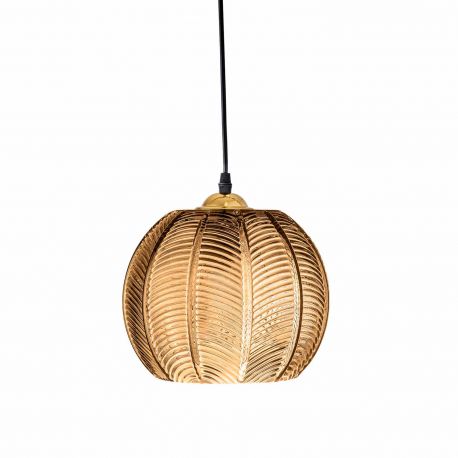 Amber Glass Ball Suspension Bloomingville