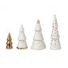 4 Porcelain Christmas Trees Räder