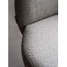 Fauteuil Gris en Tissu Bouclé