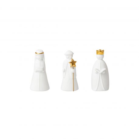 3 Porcelain WIse Men Räder