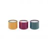 3 Coloured Glass Candleholders Remember