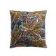 Ariane Petrol Embroided Cushion Vivaraise