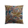 Ariane Petrol Embroided Cushion Vivaraise