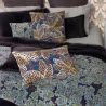 Ariane Petrol Embroided Cushion Vivaraise