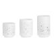 3 Porcelain Candle Jars Räder