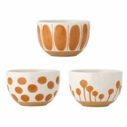 3 Linora Saffron Bowls Bloomingville