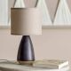 Lampe de Table Gres Noire Moderne Paprica