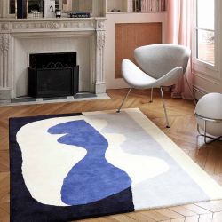 Tapis Laine Narcisse Bleu Edito