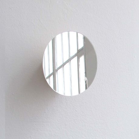 Grosse Patère Miroir et bois Reine Mère - Taille L