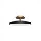 Plafonnier Rond Noir Dore M
