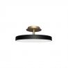 Plafonnier Rond Noir Dore M