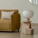 Grande Lampe Ronde Papier Bois